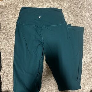 lululemon Deep Green Mini Flare Pants